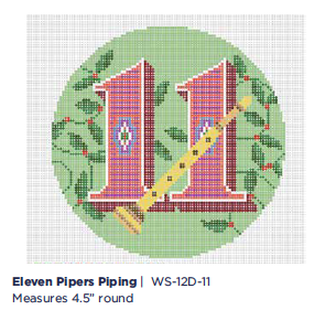 Canvas 12 DAYS- 11 -ELEVEN PIPERS PIPING  WS12D11