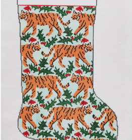 Canvas TIGER AND HOLLY STOCKING  KCD7604