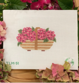 Canvas SUSSEX TRUG PINK HYDRANGEA  TLM51