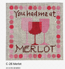 Canvas YOU HAD ME AT MERLOT  C26