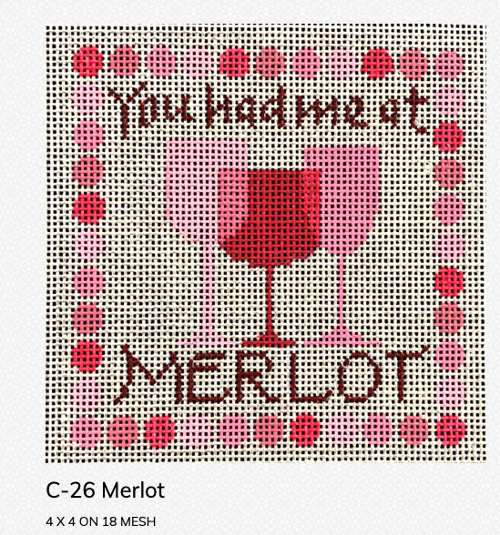 Canvas YOU HAD ME AT MERLOT  C26