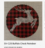Canvas BUFFALO CHECK REINDEER  SVC25