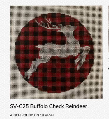 Canvas BUFFALO CHECK REINDEER  SVC25
