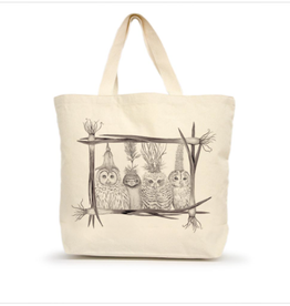 Accessories LITTLE OWLS BORDER LARGE TOTE