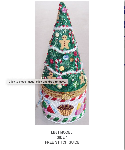 Canvas CHRISTMAS TREE WITH CANDLES HINGED BOX  LB81