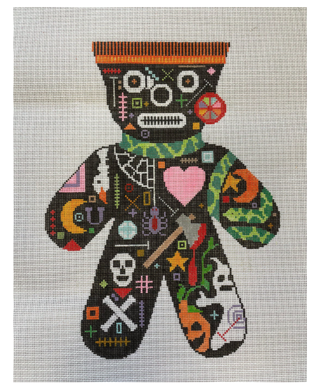 Canvas VOODOO DOLL WITH ACCESSORIES KIT (HAIR AND DOODADS)