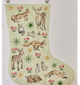 Canvas WINTER WOODLAND  STOCKING  RS20E