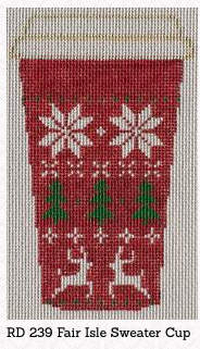 Canvas CUP SERIES - FAIR ISLE SWEATER CUP  RD239