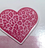 Accessories PINK LEOPARD HEART  NEEDLE MINDER