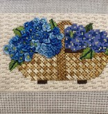 Canvas KIT FOR  SUSSEX TRUG IN PURPLE STITCH WORKSHOP