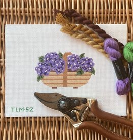 Canvas SUSSEX TRUG PURPLE  HYDRANGEA  TLM52