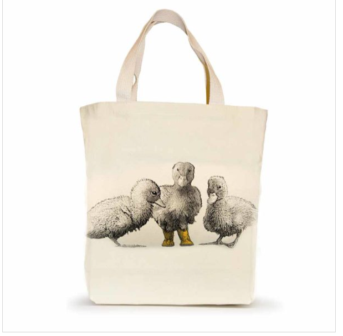 Accessories DUCK WITH BOOTS #1  SMALL TOTE