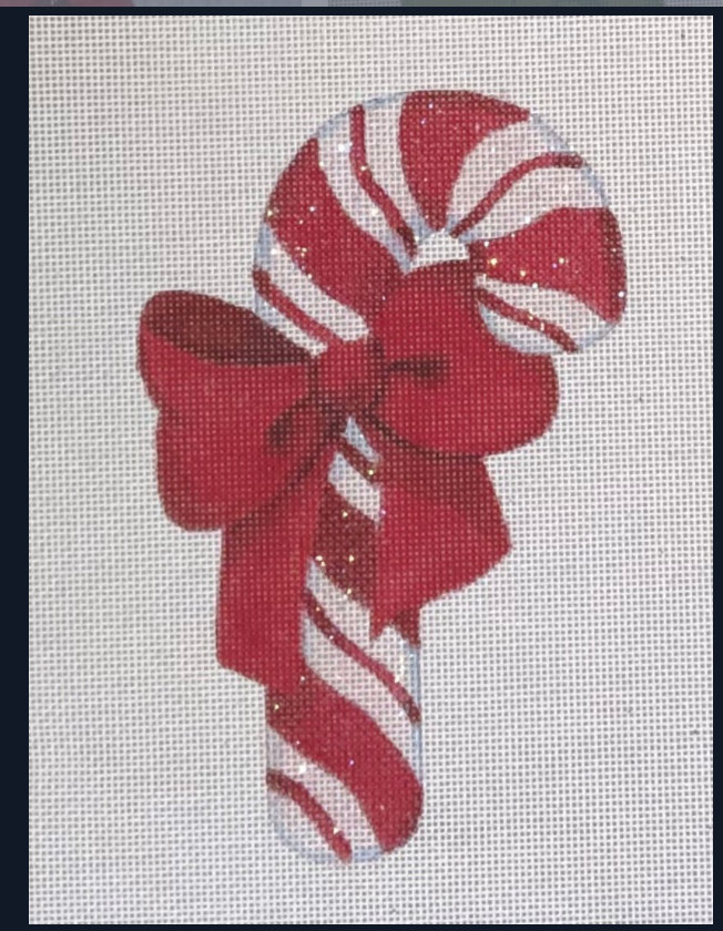 Canvas RED CANDY CANE  HO3094