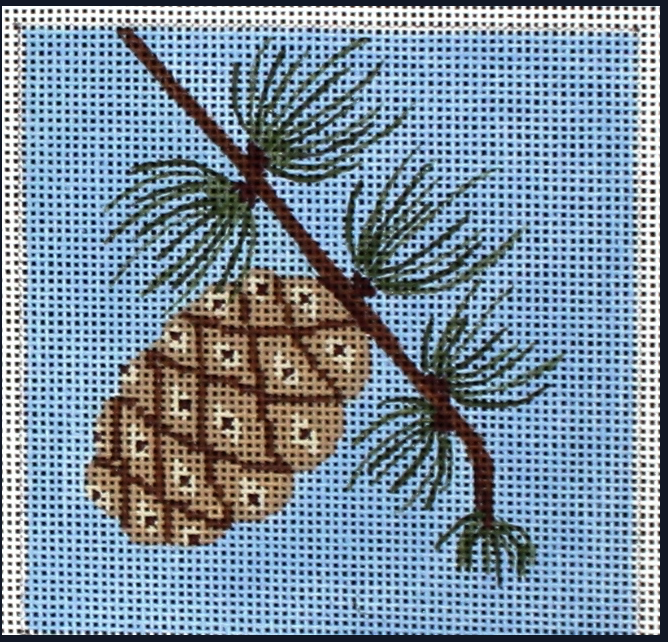 Canvas PINECONE COASTER   CTR104