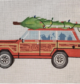 Canvas TREE TOPPED WAGONEER  SF49