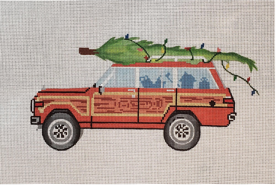 Canvas TREE TOPPED WAGONEER  SF49