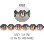 Canvas NATIVITY STRIP  BAND ORNAMENT SAXO76