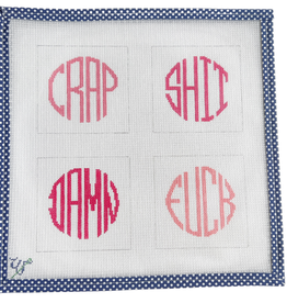 Canvas DIRTY COASTER SET - PINKS