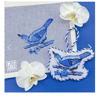 Canvas CHINOISERIE BIRD  SS004 WITH STITCH GUIDE