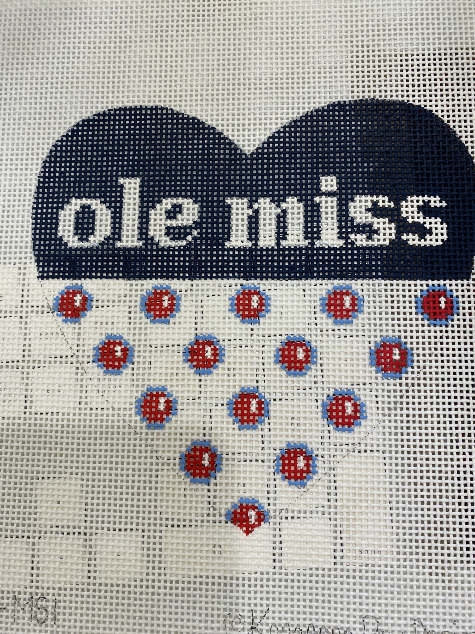 Canvas OLE MISS HEART MH21-MS1