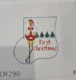 Canvas FIRST CHRISTMAS MINI SOCK  CM298
