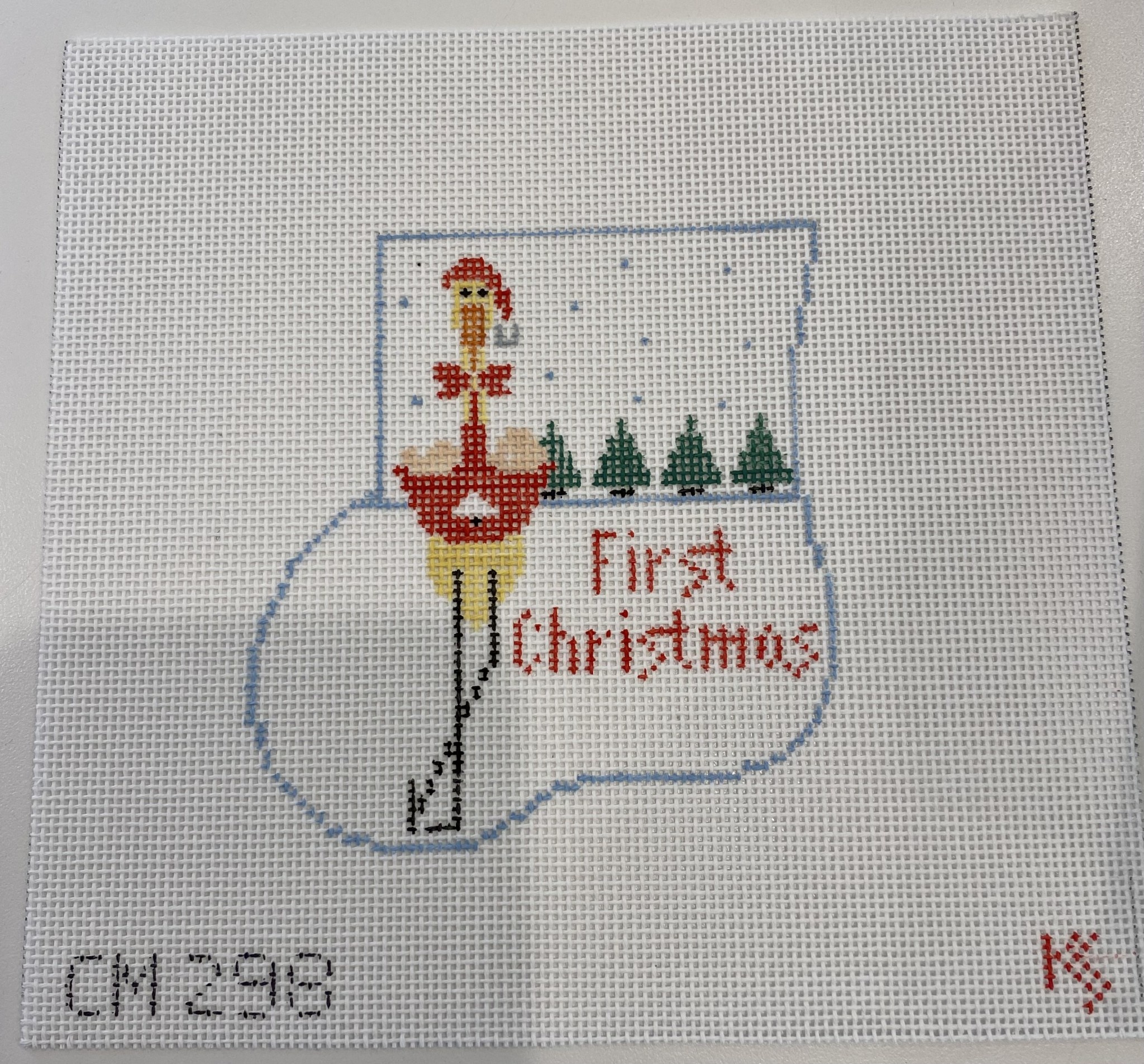 Canvas FIRST CHRISTMAS MINI SOCK  CM298