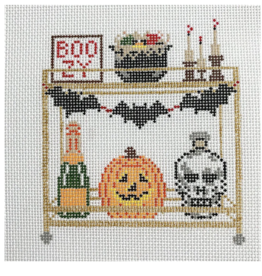 Canvas HALLOWEEN  BAR CART  MJD104