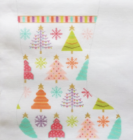 Canvas WHIMSICAL TREES STOCKING  SRD90
