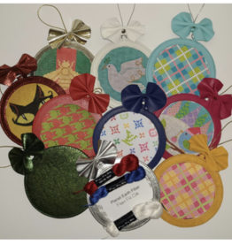 Accessories HOLIDAY ORNAMENT 4" ROUND LEATHER  SELF-FINISHING