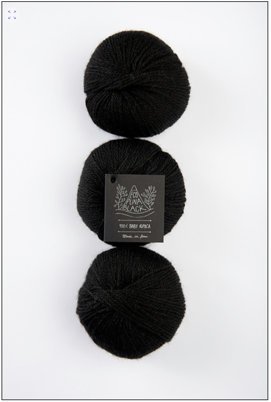 Yarn ECO PUNA BLACK - AMANO