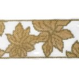 Canvas POINSETTA STAR 10" TREE TOPPER WITH GUSSET   WG