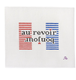 Canvas AU REVOIR  PASSPORT COVER INSERT RB