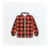 Canvas PLAID SHIRT  ORNAMENT    RR13