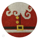 Canvas SANTA'S OUTFIT 4" ROUND X316