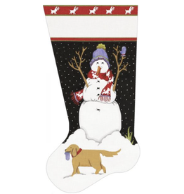 Canvas SNOWMAN'S BEST FRIEND  MLT33A