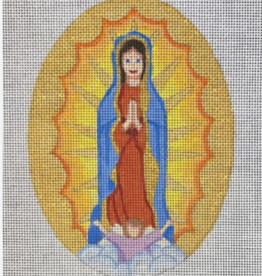 Canvas OUR LADY OF GUADALUPE OVAL  HO3126
