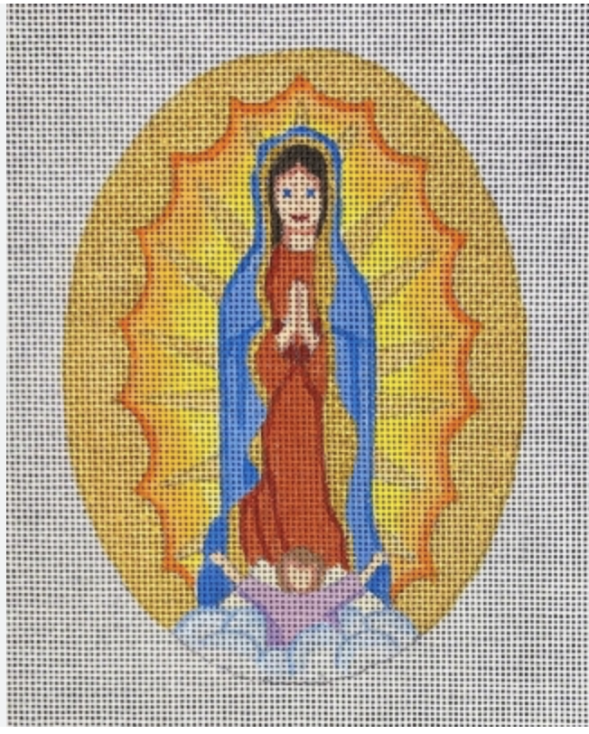 Canvas OUR LADY OF GUADALUPE OVAL  HO3126