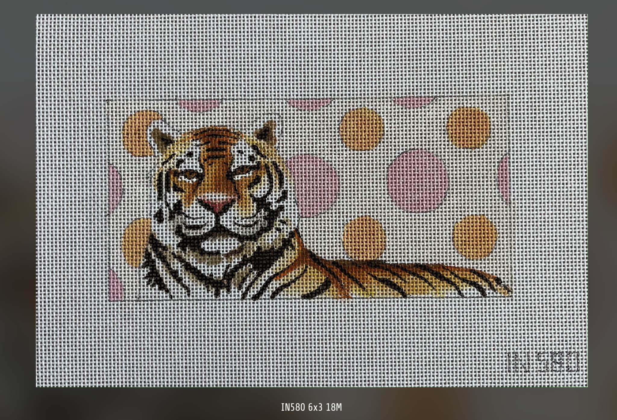 Canvas TIGER ON POLKA DOTS INSERT  IN580  FITS RACHEL BARRE EVERDAY BAG