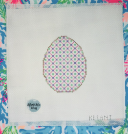 Canvas EASTER EGG - PURPLE AND PINK   ABC57