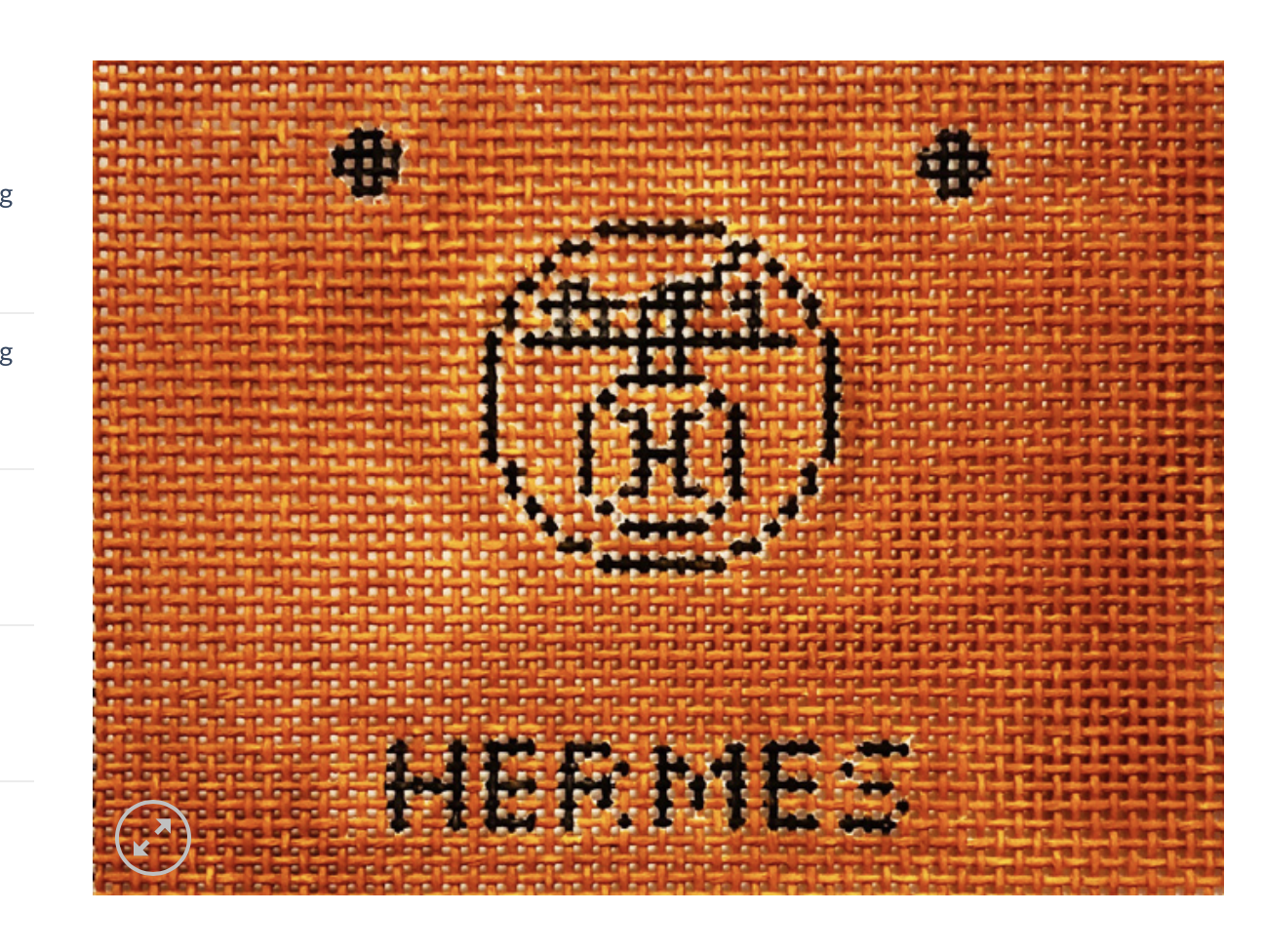 Canvas HERMES  SHOPPING BAG  X338