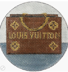 Canvas LOUIS 3" ROUND   SHOPPING BAG  X332B