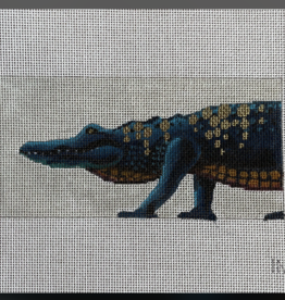 Canvas BLUE ALLIGATOR INSERT  IN584  FITS RACHEL BARRE EVERYDAY CLUTCH