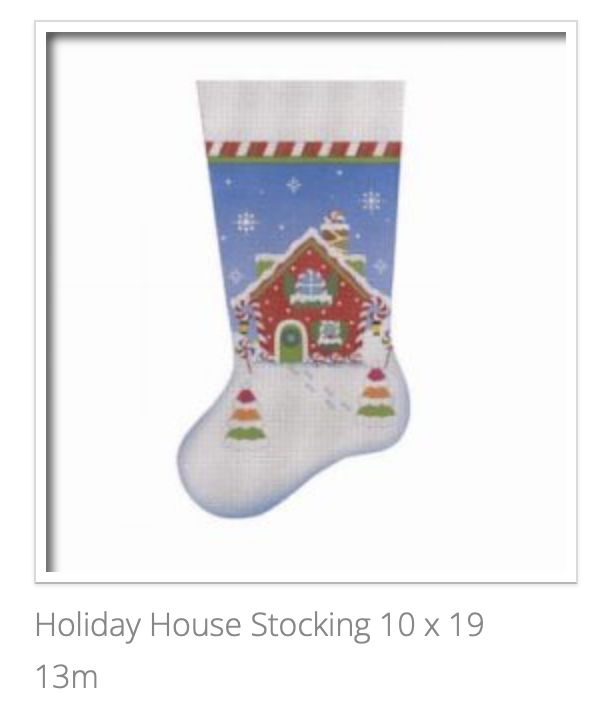 Canvas HOLIDAY HOUSE  STOCKING  STK04