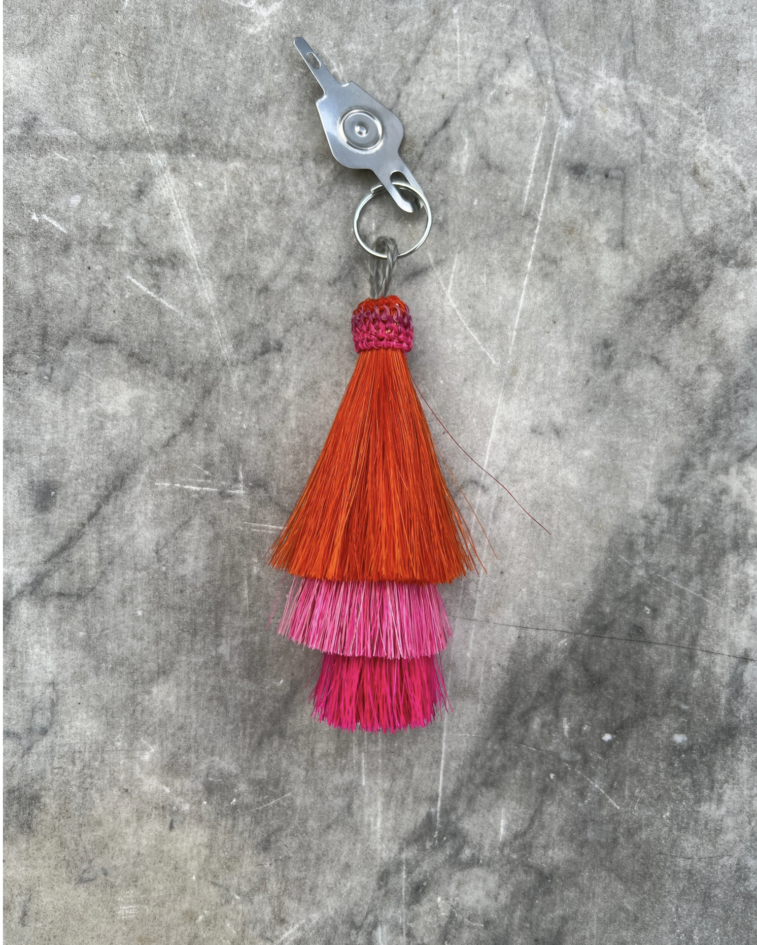 Accessories HORSE HAIR TASSEL THREADER - TRI-PINK