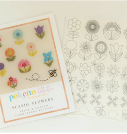 Yarn SCANDI FLOWERS STICK AND STITCH TRANSFER PATTERNS