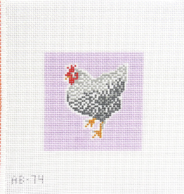 Canvas CHICKEN COASTER - DIEGO   AB74   4X4"