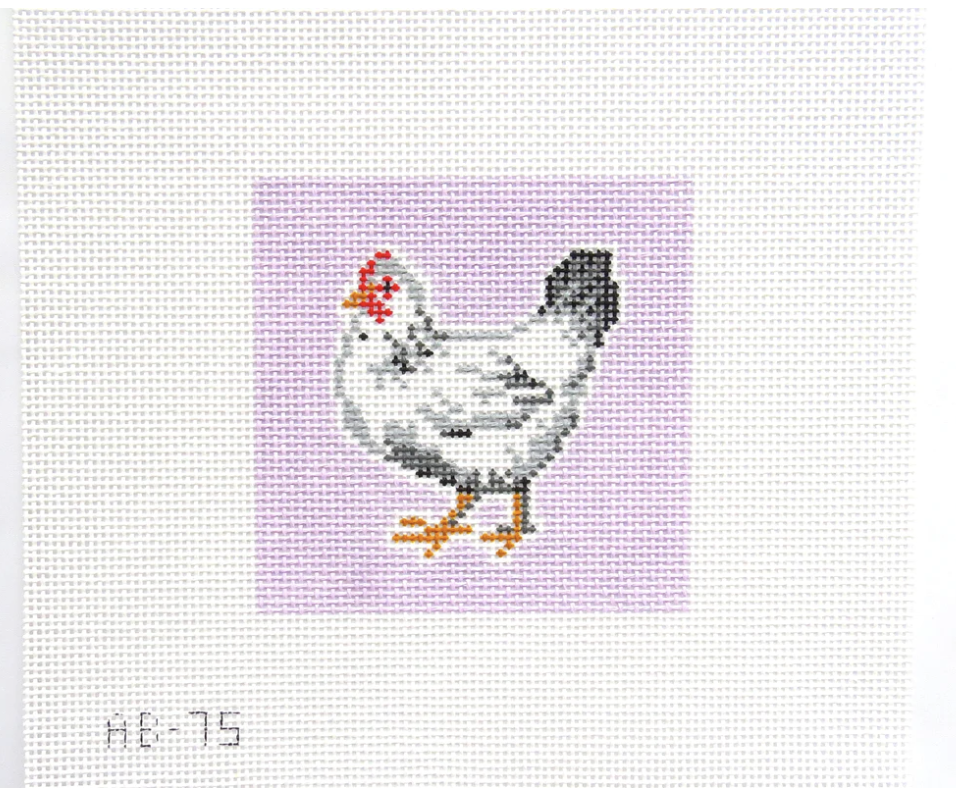 Canvas CHICKEN COASTER - BENEDICT    AB75   4X4"