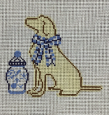 Canvas DOG WITH GINGER JAR  PSP004