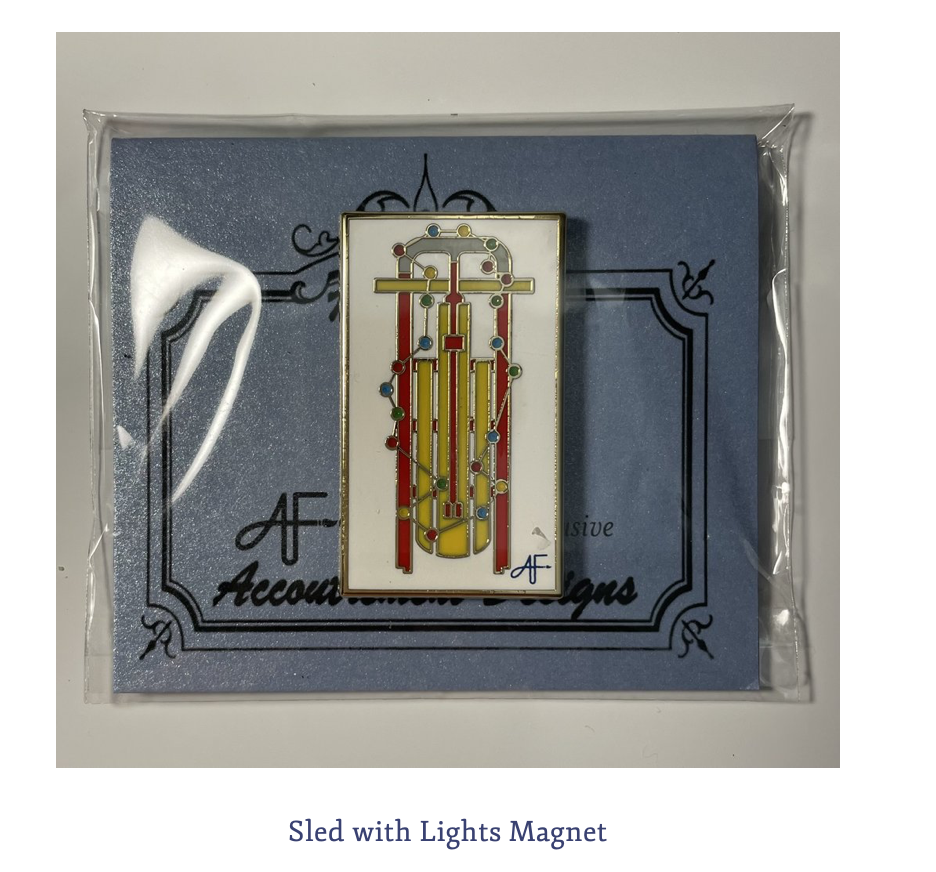 Canvas SLED WITH LIGHTS NEEDLE MINDER