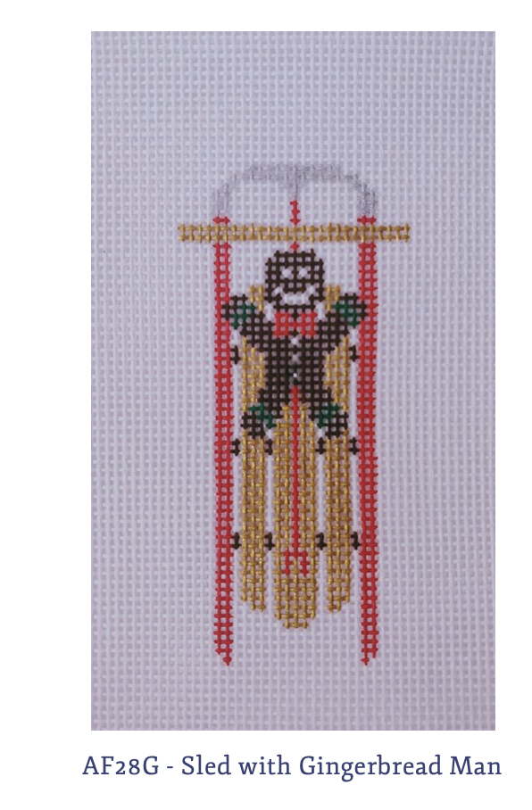 Canvas SLED - GINGERBREAD MAN  AF28G